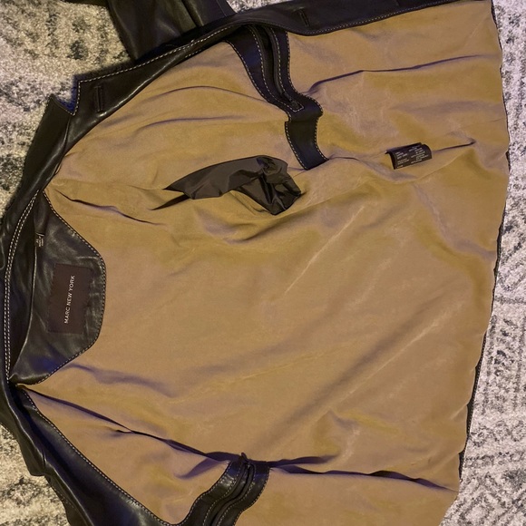 Marc New York brown leather jacket - Picture 7 of 7